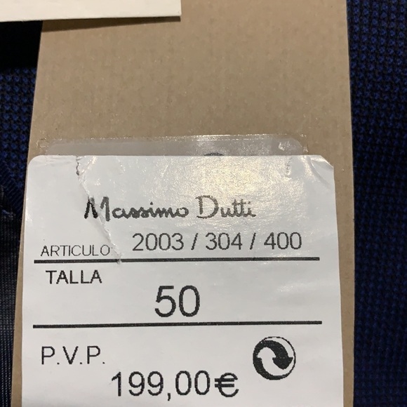 NWT Massimo Dutti Viscose Dark Blue Jacket Size 40 - Picture 8 of 13